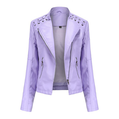 Women’s Leather Jacket with Lace-Up Shoulders Women’s Leather Jacket with Lace-Up Shoulders - Image 6