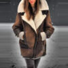 Women’s Shearling Jacket with Hood