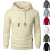Men’s Slim Fit Waffle Knit Pullover Hoodie