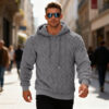 Pullover Fleece Sweatshirt – Men's Oversized Streetwear Style