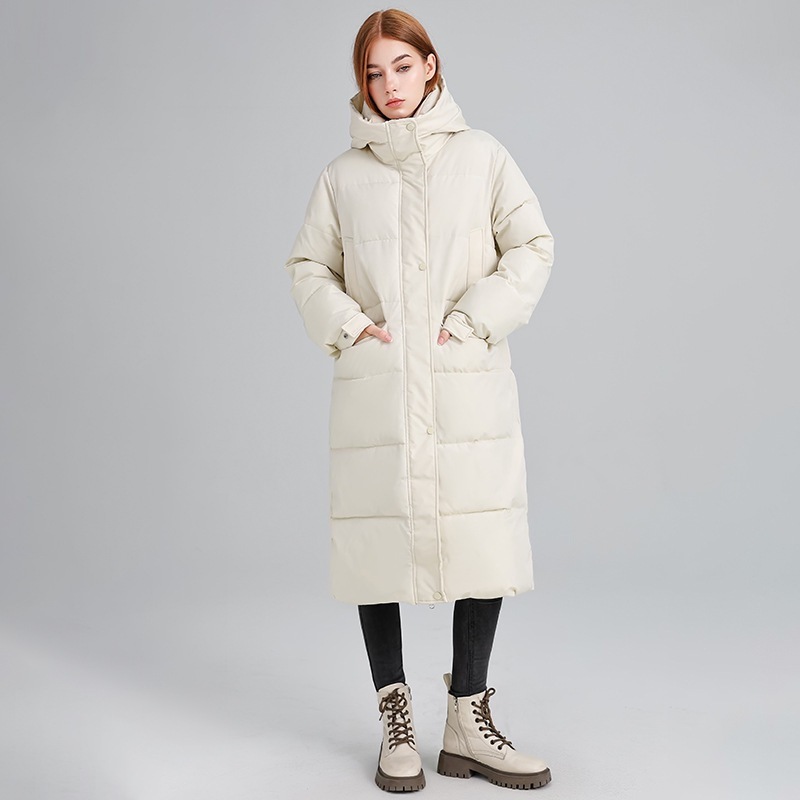 Women’s Oversized Long Quilted Puffer Coat with Funnel Neck | Luxe Clothing Women’s Oversized Long Quilted Puffer Coat with Funnel Neck - Image 5