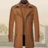 Sophisticated Men’s Classic Woolen Winter Coat - 4 Colors