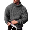 Stylish Men's Heavyweight Knit Sweater - #1 Soft Winter Turtleneck