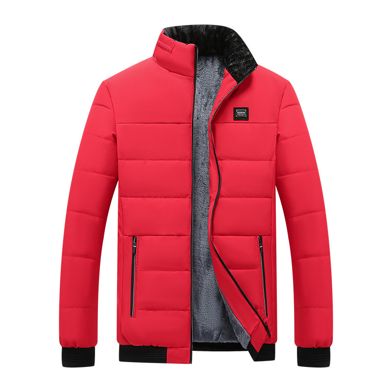 Men’s Winter Fleece-Lined Puffer Jacket – Thermal Quilted Coat | Luxe Clothing Men’s Winter Fleece-Lined Puffer Jacket – Thermal Quilted Coat - Image 4