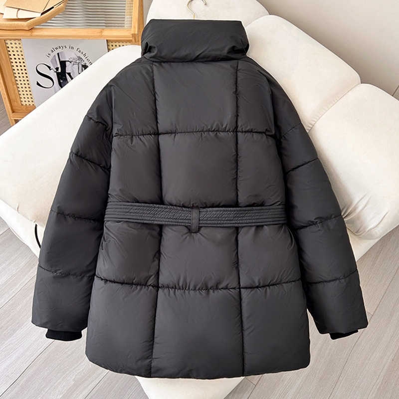 Women’s Belted Puffer Jacket – Quilted Winter Parka with Waist Tie | Luxe Clothing Women’s Belted Puffer Jacket – Quilted Winter Parka with Waist Tie - Image 3