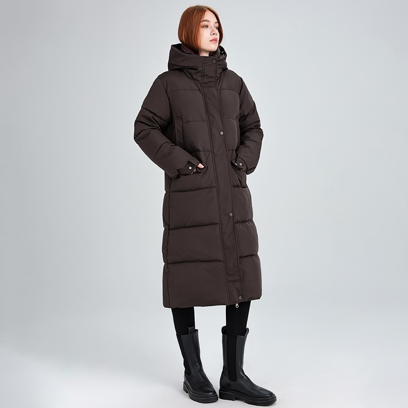Women’s Oversized Long Quilted Puffer Coat with Funnel Neck | Luxe Clothing Women’s Oversized Long Quilted Puffer Coat with Funnel Neck - Image 3