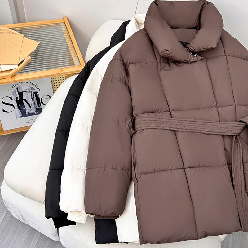 Women’s Belted Puffer Jacket – Quilted Winter Parka with Waist Tie | Luxe Clothing Women’s Belted Puffer Jacket – Quilted Winter Parka with Waist Tie - Image 6