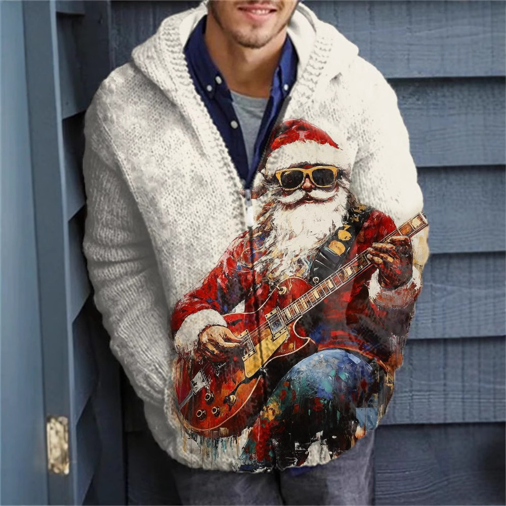 Men's Graphic Zip Hoodie - Ultimate 3D Print | Luxe Clothing Men's Graphic Zip Hoodie - Ultimate 3D Print - Image 10