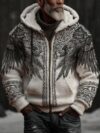 Stunning Oversized Men's Graphic Zip Hoodie - Ultimate 3D Print