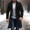 Men's British Style Winter Overcoat – Slim Fit Woolen Leisure Jacket