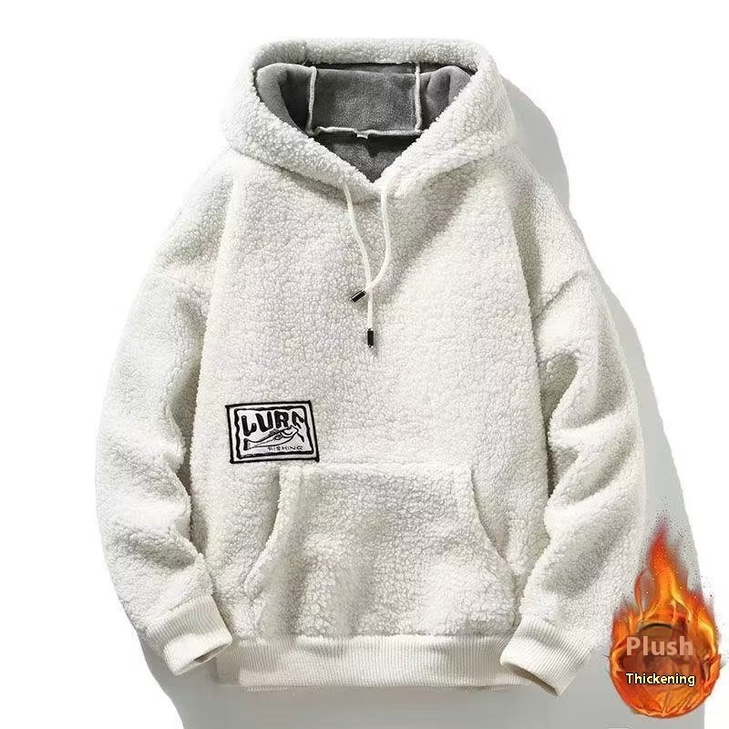 Men’s Sherpa Fleece Hoodie - Thickened Plush Warm Pullover | Luxe Clothing Men’s Sherpa Fleece Hoodie - Thickened Plush Warm Pullover - Image 7