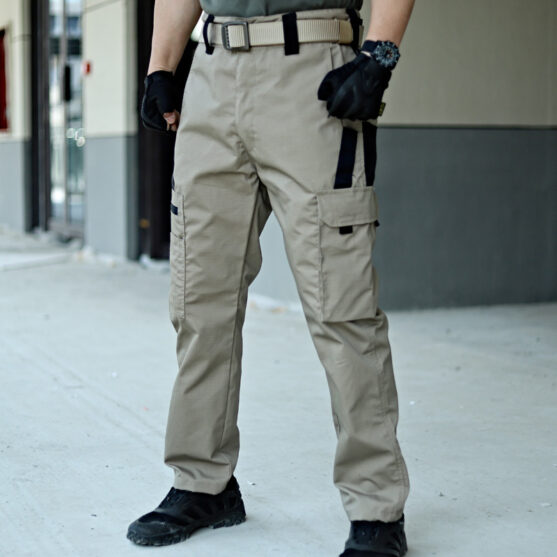 Men's Tactical Cargo Pants - Multi-Pocket Ripstop Military Work Trousers