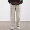 Men's Multi-Pocket Utility Cargo Pants - Relaxed Fit Streetwear Trousers