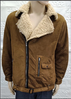 Men's B3 Bomber Jacket - Shearling Aviator Winter Jacket | Luxe Clothing Men's B3 Bomber Jacket - Shearling Aviator Winter Jacket - Image 5