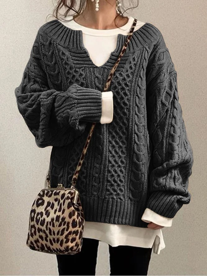 Women's Soft Knit Crewneck Sweater | Luxe Clothing Women's Soft Knit Crewneck Sweater - Image 9