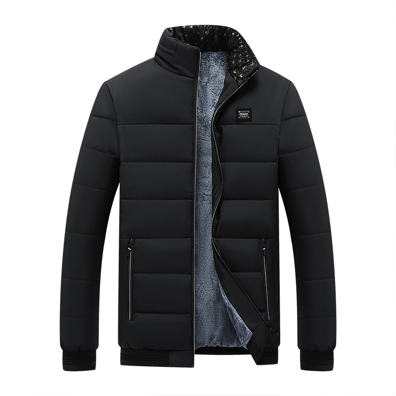 Men’s Winter Fleece-Lined Puffer Jacket – Thermal Quilted Coat | Luxe Clothing Men’s Winter Fleece-Lined Puffer Jacket – Thermal Quilted Coat - Image 7