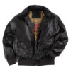 #1 Best Men’s Winter Leather Bomber Jacket: 2-in-1 Warm Fur Collar Flight Coat