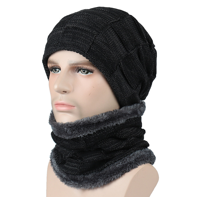 Mens Winter Knit Beanie Set: 2 Ultimate & Perfect Fleece Pieces - Image 4